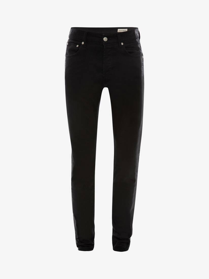 Pantalones Alexander McQueen Paneled Hombre - Negros - Mexico 912-QZDWRO